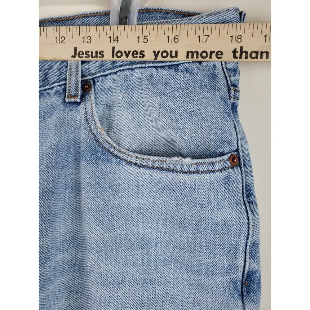 Levi's 560 Jeans Men's 36x34 Comfort Fit Tapered Baggy light wash dadcore